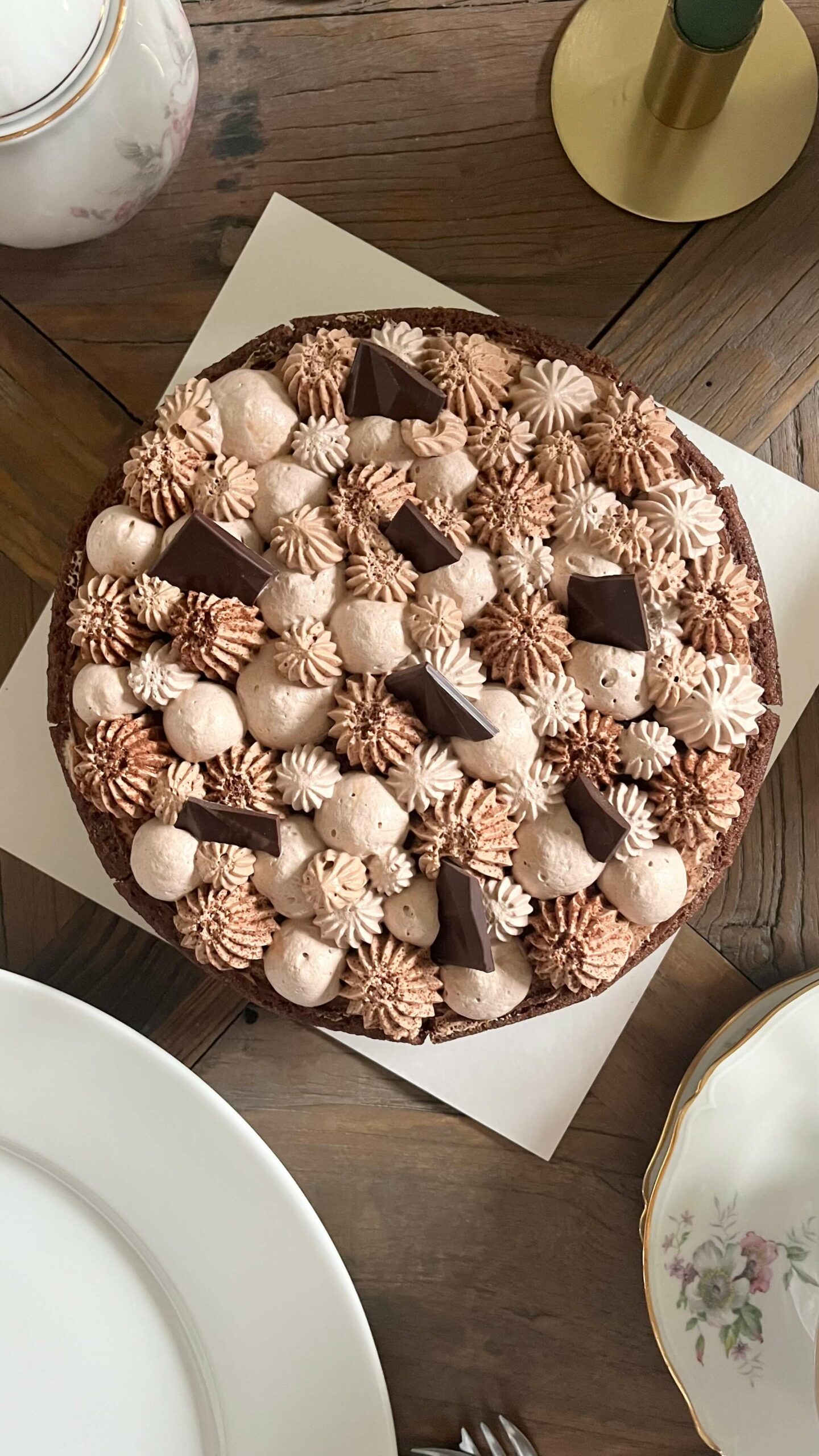 Poirier au chocolat 8 parts (option sans gluten)