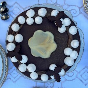 Entremet marron/chocolat sans gluten
